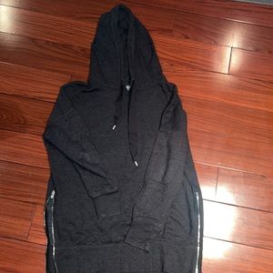 Gray Tunic Sweatshirt